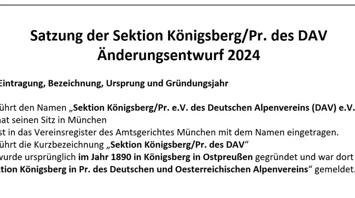 © DAV Sektion Königsberg