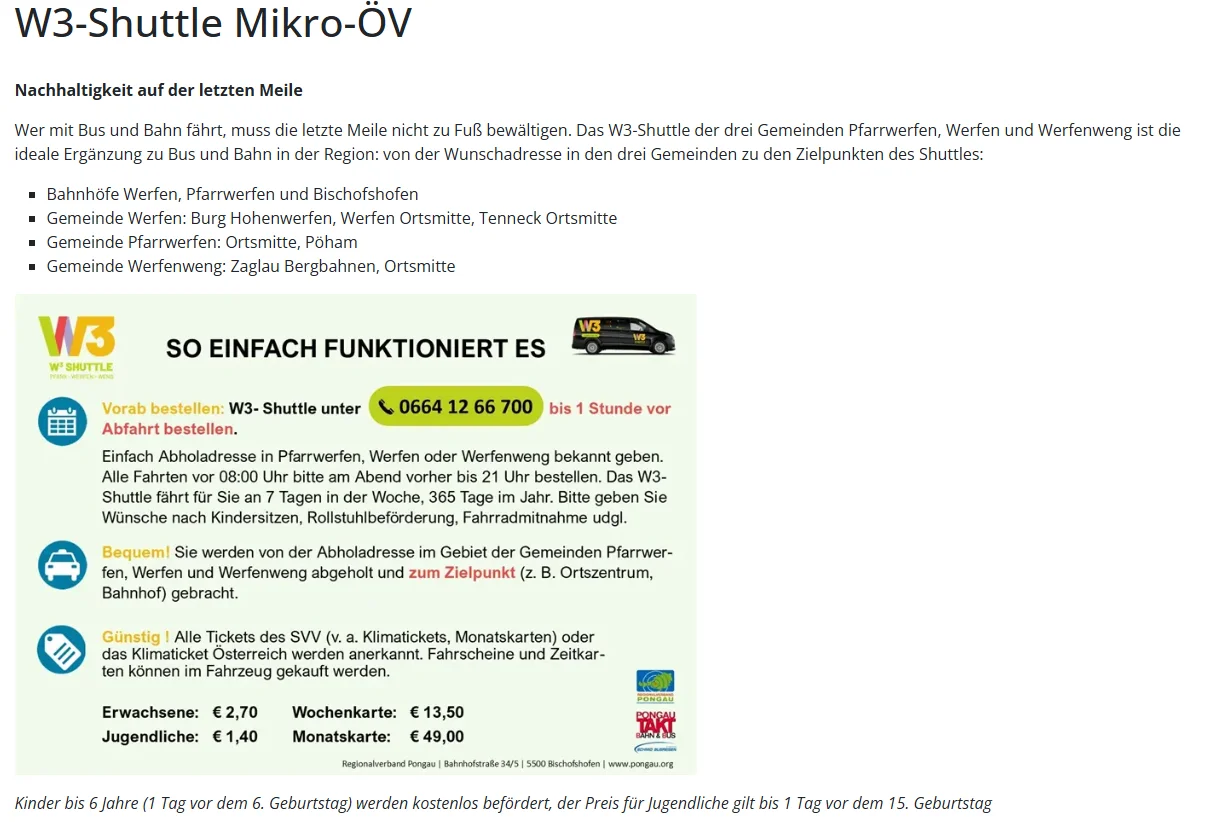 © Screenshot W3-Shuttle, Foto Cornelius Chucholowski