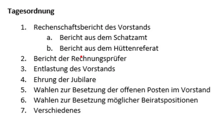 MV-Versammlung 2026 | © DAV Sektion Königsberg, Foto Cornelius Chucholowski