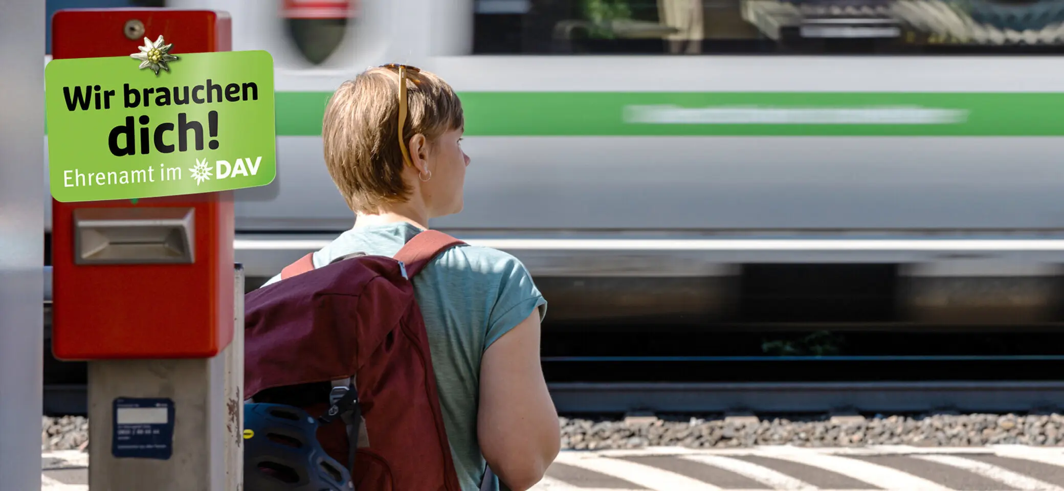 Kampagnenmotiv: Ehrenamtliche Unterstützung beim DAV - Imagefoto | © DAV / Franz Güntner